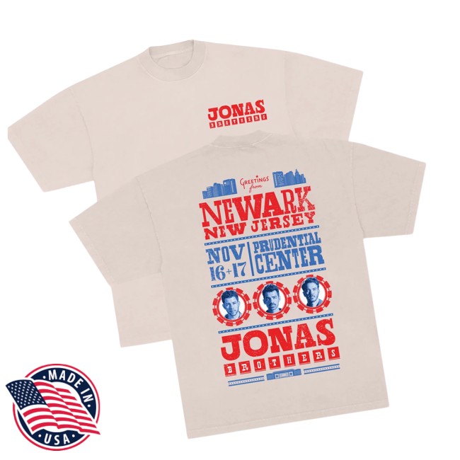 Jonas Brothers Store Merch Greetings From Newark New Jersey Your Hometown Shirt Jonas Brothers Store Merch Greetings From Newark New Jersey Your Hometown Shirt