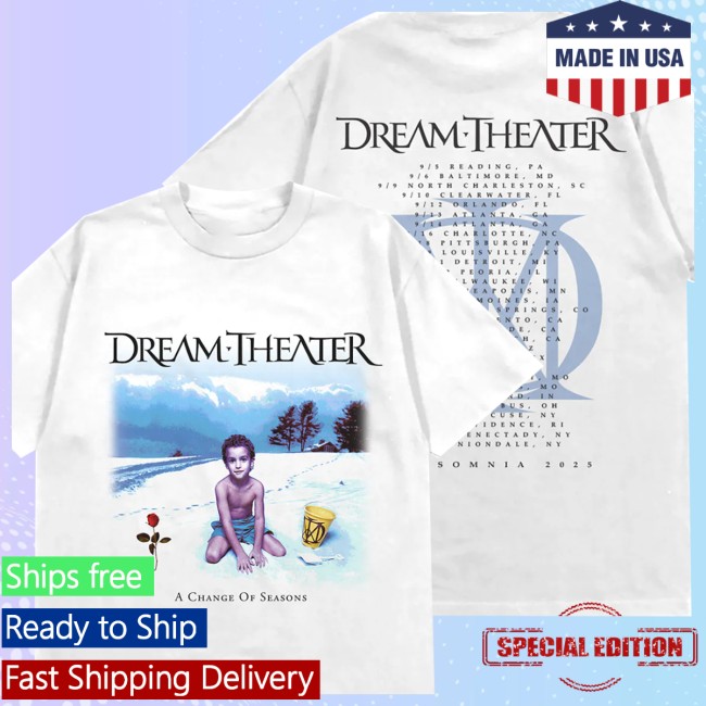 Dream Theater Store Merch A Change Of Seasons Tour Tee Dream Theater Store Merch A Change Of Seasons Tour Tee