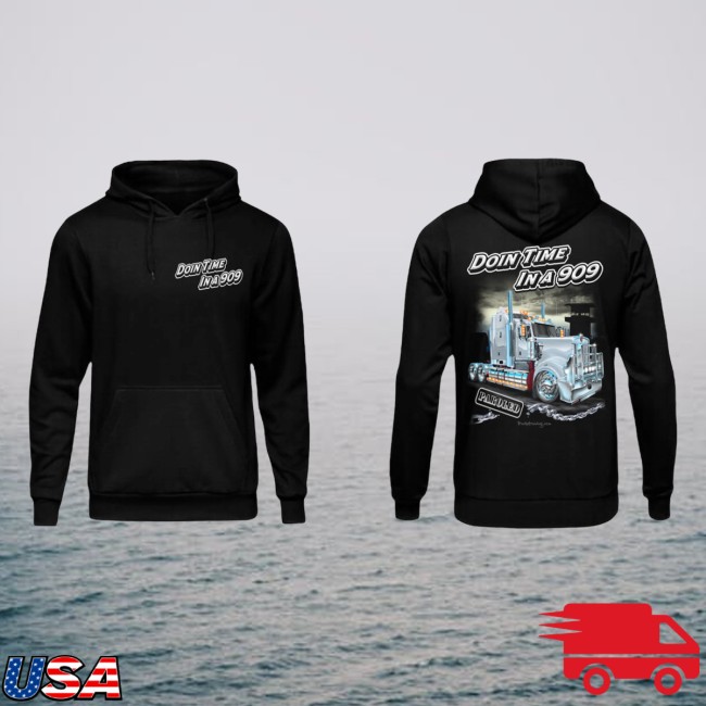 Truckdrawing Store Merch Doin Time In A 909 Hoodie Truckdrawing Store Merch Doin Time In A 909 Hoodie