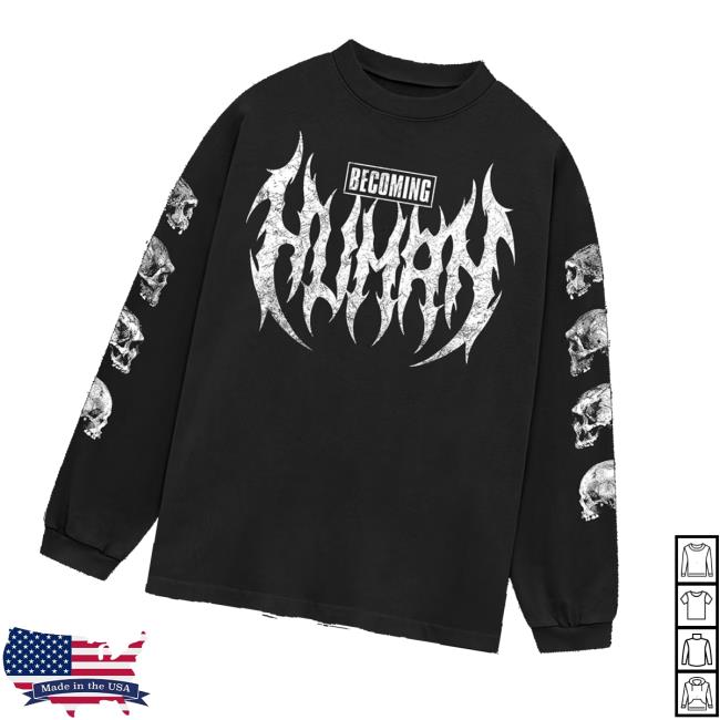 Lindsay Nikole Merch Store Human Skull Ls Tee Lindsay Nikole Merch Store Human Skull Ls Tee