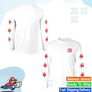 Route One Apparel Merch Store Crab Club White Long Sleeve Shirt
