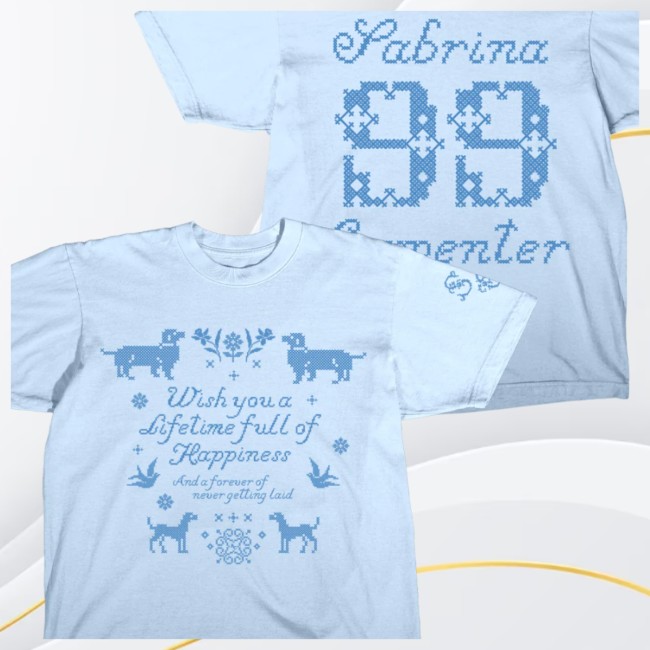 Sabrina Carpenter Store Merch Lifetime Full Of Happiness T-Shirt Sabrina Carpenter Store Merch Lifetime Full Of Happiness T-Shirt