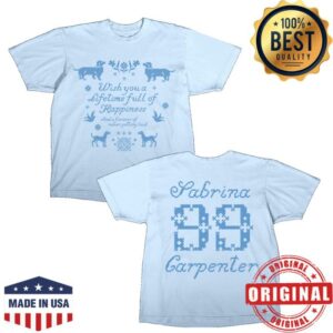 Sabrina Carpenter Store Merch Lifetime Full Of Happiness T-Shirt