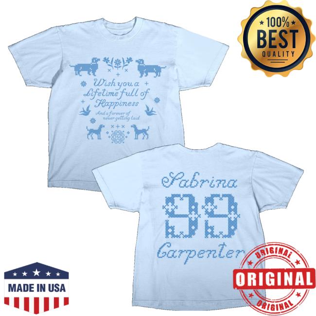 Sabrina Carpenter Store Merch Lifetime Full Of Happiness T-Shirt Sabrina Carpenter Store Merch Lifetime Full Of Happiness T-Shirt