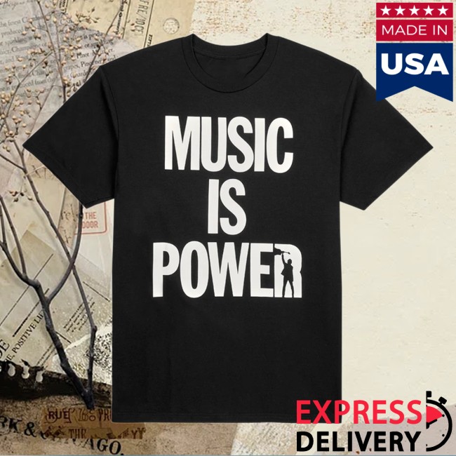 Richard Ashcroft Store Merch Music Is Power Tee Richard Ashcroft Store Merch Music Is Power Tee