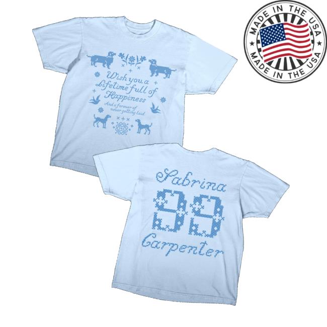 Sabrina Carpenter Store Merch Lifetime Full Of Happiness T-Shirt Sabrina Carpenter Store Merch Lifetime Full Of Happiness T-Shirt