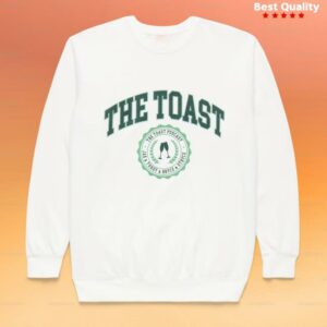The Toast Podcast Merch Store Emblem Crewneck Vanilla