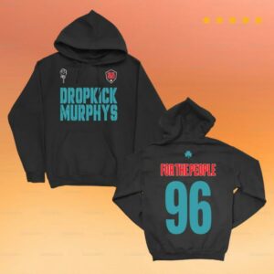 Dropkick Murphys Merch Store For The People Soccer Jersey Pullover Hoodie Black