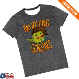 The Wandering Inn Store Merch No Killing Goblins Denim T-Shirt