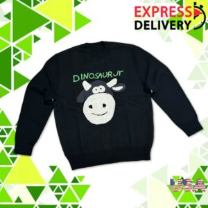 Kf-Merch Store Merch Dinosaur Jr Cow Sweater