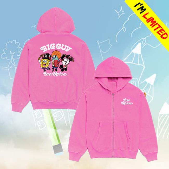 Ice Spice Merch Store Verdy X Ice Spice Big Guy Zip Hoodie Pink Ice Spice Merch Store Verdy X Ice Spice Big Guy Zip Hoodie Pink
