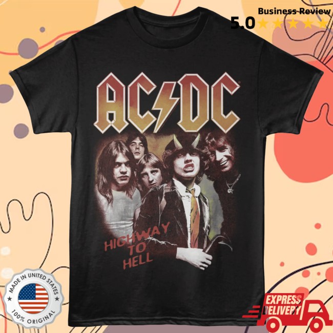 Acdc Store Merch Highway To Hell Track List T-Shirt Acdc Store Merch Highway To Hell Track List T-Shirt