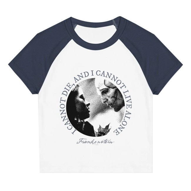 Netflix Store Merch Frankenstein Raglan Baby I Cannot Die Tee Netflix Store Merch Frankenstein Raglan Baby I Cannot Die Tee