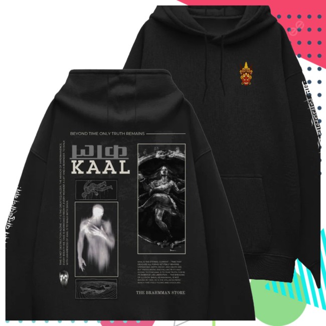 The Brahman Store Merch Kaal Oversized Black Hoodie The Brahman Store Merch Kaal Oversized Black Hoodie