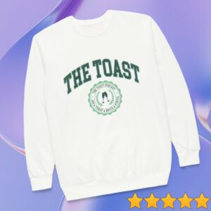 The Toast Podcast Store Merch Emblem Crewneck Vanilla