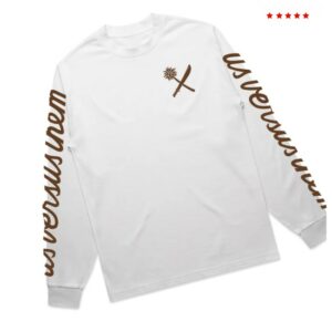 Us Versus Them Store Merch Massive White LS