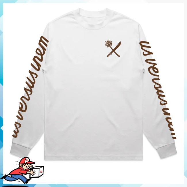 Us Versus Them Store Merch Massive White LS Us Versus Them Store Merch Massive White LS