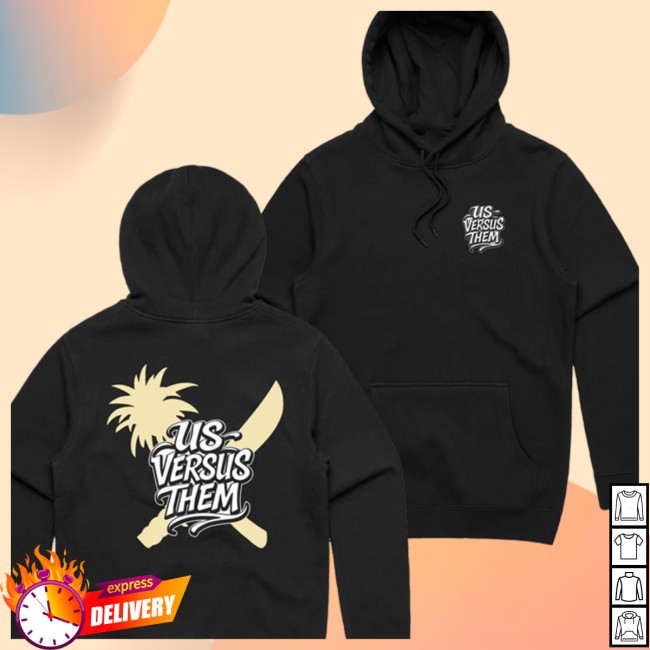 Us Versus Them Store Merch Scripted Hoodie Us Versus Them Store Merch Scripted Hoodie