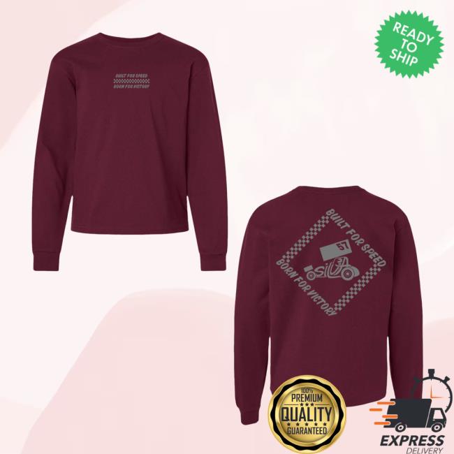 Kylelarson Shop Merch Built For Speed Design Maroon Long Sleeve T-Shirt Kylelarson Shop Merch Built For Speed Design Maroon Long Sleeve T-Shirt