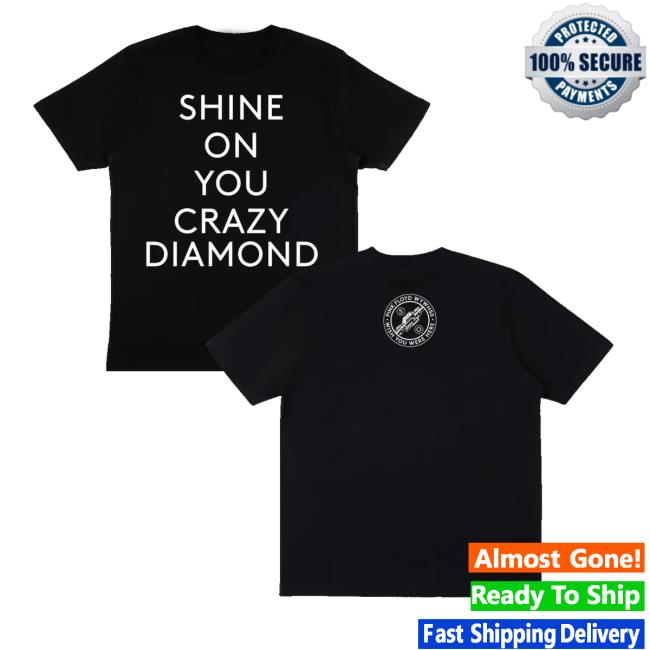 Pink Floyd Store Merch Wywh 50 Shine On Text T-Shirt Pink Floyd Store Merch Wywh 50 Shine On Text T-Shirt