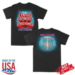 Lynyrd Skynyrd Store Merch Double Trouble Double Vision Tour Tee