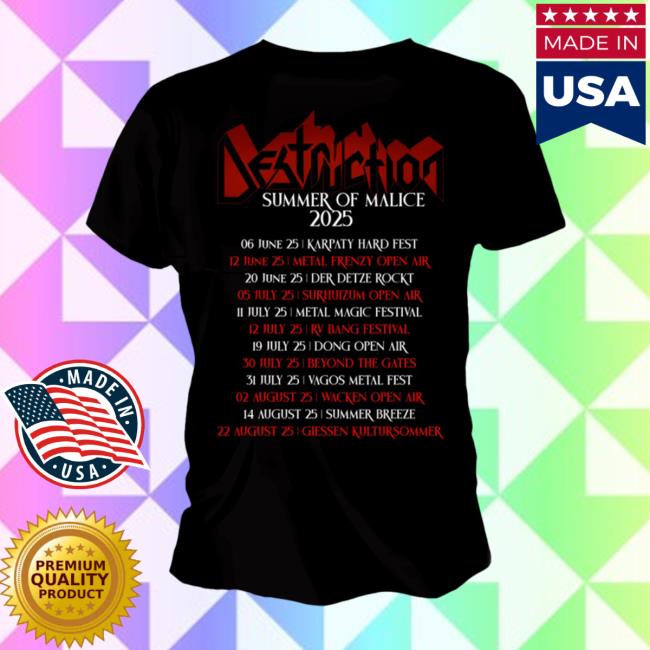 Destruction Merch Store 100% Thrasher Summer Of Malice 2025 Destruction Merch Store 100% Thrasher Summer Of Malice 2025