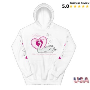Solyamusic Merch Store Silver Swan Hoodie