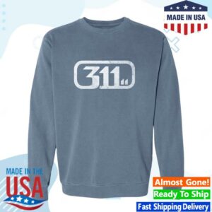 311 Official Merch Store Blue Soundsystem Crewneck