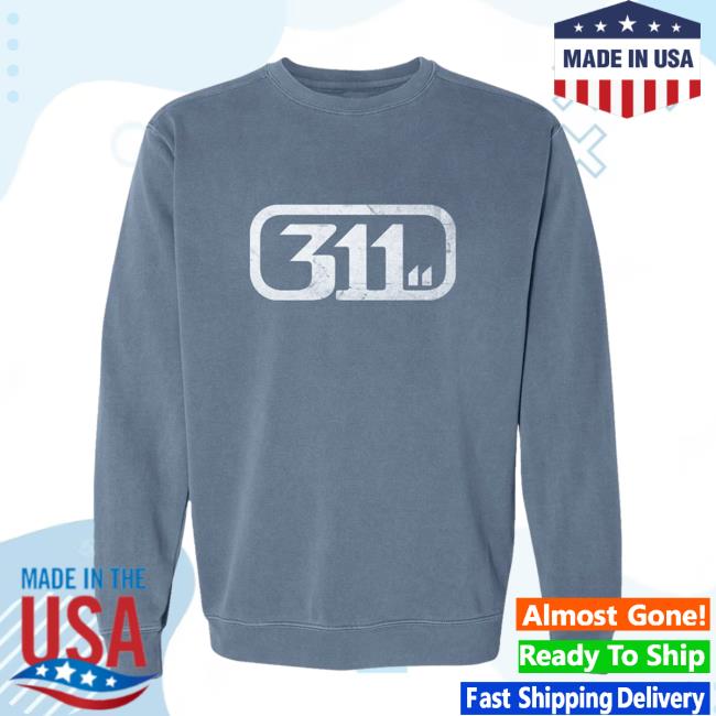 311 Official Merch Store Blue Soundsystem Crewneck 311 Official Merch Store Blue Soundsystem Crewneck