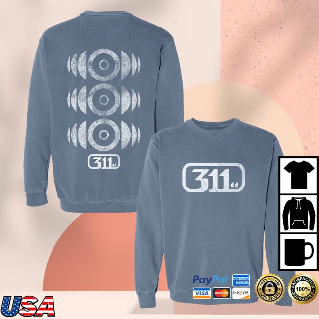 311 Official Merch Store Blue Soundsystem Crewneck 311 Official Merch Store Blue Soundsystem Crewneck