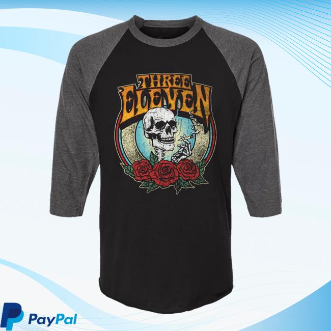 311 Official Merch Store Three Eleven Smoking Skull Raglan 311 Official Merch Store Three Eleven Smoking Skull Raglan