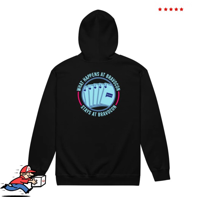Shop By Bravo Store Merch Bravocon What Happens At Bravocon Zip-Up Hoodie Shop By Bravo Store Merch Bravocon What Happens At Bravocon Zip-Up Hoodie