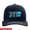 311 Store Merch 311 Alien Trucker Hat 1 kenny 311 store merch 311 alien trucker hat