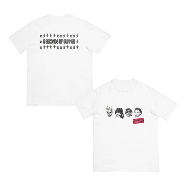 5 Seconds Of Summer Official Store Everyone’s A Star Australian Bobble Head T-Shirt 5 Seconds Of Summer Official Store Everyone’s A Star Australian Bobble Head T-Shirt