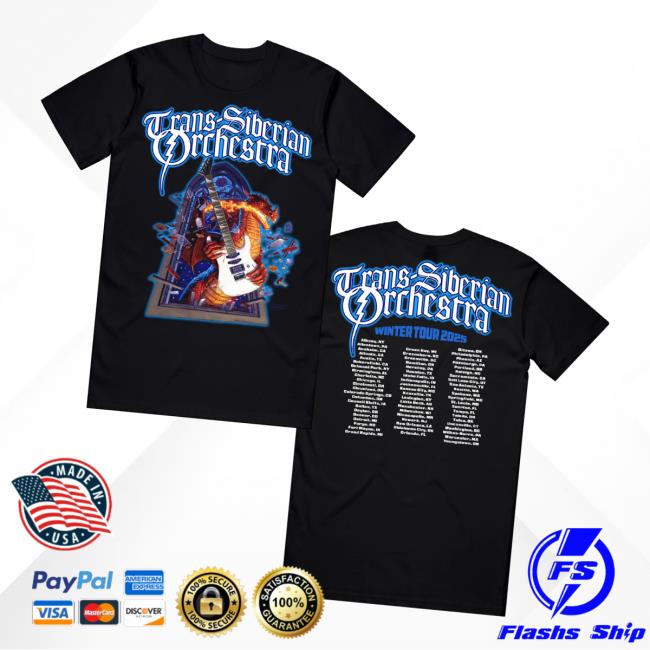 Trans-Siberian Orchestra Store Merch Dragon Guitar 2025 Itin Tee Trans-Siberian Orchestra Store Merch Dragon Guitar 2025 Itin Tee
