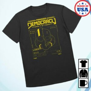 Jonathan Young Music Store Merch Helldivers 2 Inspired Merch Managed Democracy Shirt