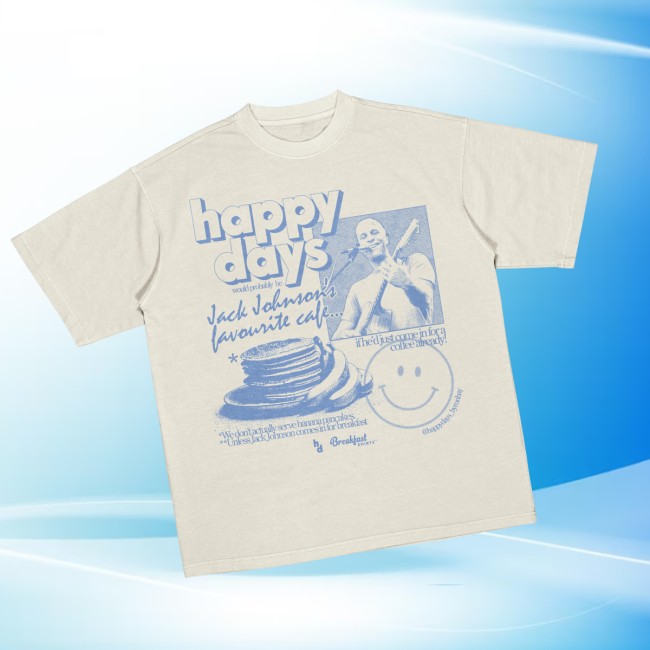 Breakfast Shirts Store Merch Happy Days Jack Johnson’s Favourite Cafe Tee Breakfast Shirts Store Merch Happy Days Jack Johnson’s Favourite Cafe Tee