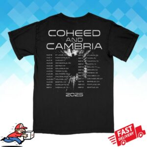 Coheed And Cambria Store Merch Stone Keywork Fall Tour T-Shirt