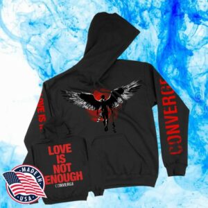 Converge Cult Store Merch Love Is Not Enough Dark Angel Pullover Black Hoodie