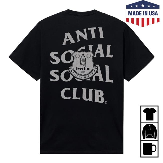 Antisocialsocialclub Store Merch Assc X Everton Fc Blues Tee Antisocialsocialclub Store Merch Assc X Everton Fc Blues Tee