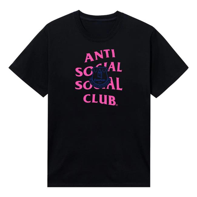 Antisocialsocialclub Merch Store Assc X Everton Fc Toffees Tee Black Antisocialsocialclub Merch Store Assc X Everton Fc Toffees Tee Black