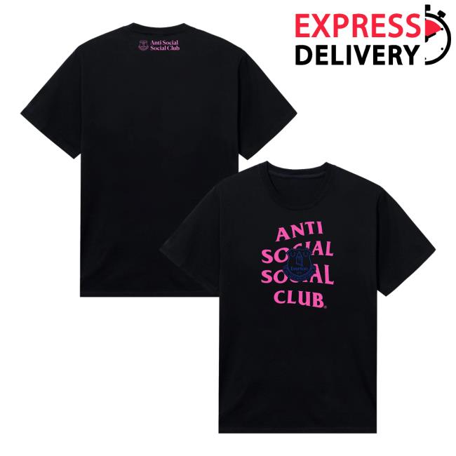Antisocialsocialclub Merch Store Assc X Everton Fc Toffees Tee Black Antisocialsocialclub Merch Store Assc X Everton Fc Toffees Tee Black