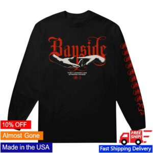 Bayside Merch Store Strong Hands Black Long Sleeve