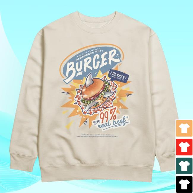 Goodtimeswithscar Merch Store Scarfari Burger Crewneck Goodtimeswithscar Merch Store Scarfari Burger Crewneck