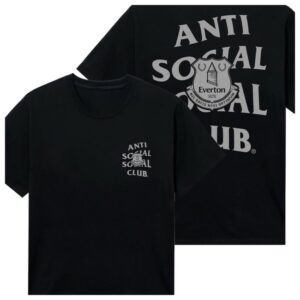 Anti Social Social Club Store Merch Assc X Everton Fc Blues Black Tee