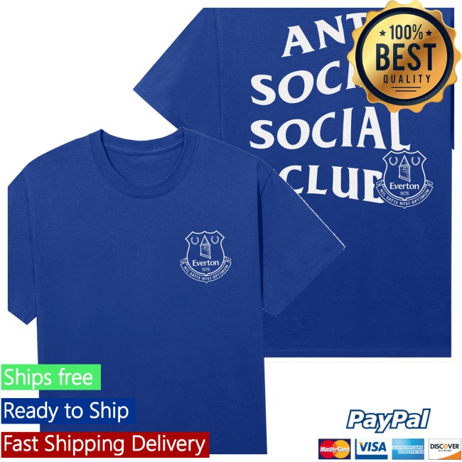 Anti Social Social Club Store Merch Assc X Everton Fc Evertonian Tee Anti Social Social Club Store Merch Assc X Everton Fc Evertonian Tee