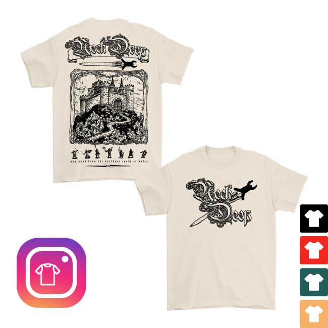 Neck Deep Store Merch Fantasy Tee Off White Neck Deep Store Merch Fantasy Tee Off White