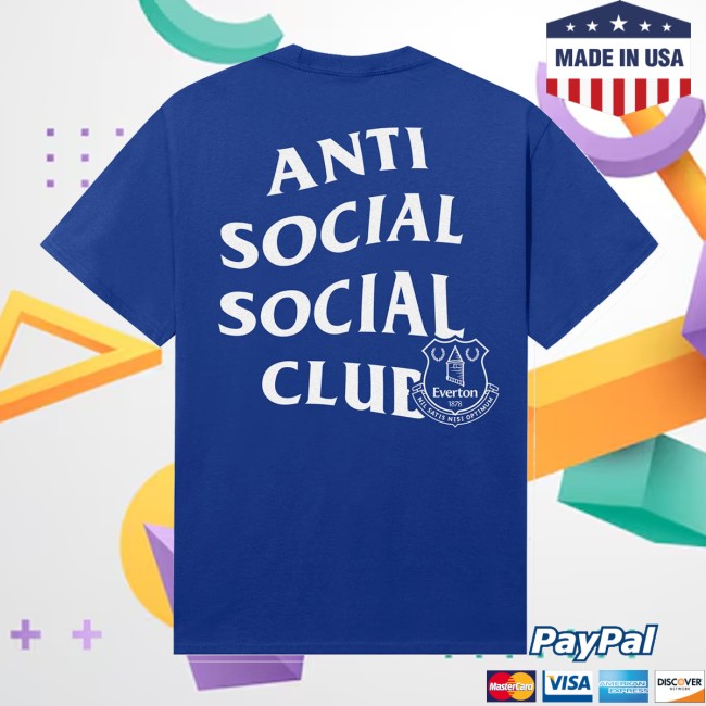 Anti Social Social Club Store Merch Assc X Everton Fc Evertonian Tee Anti Social Social Club Store Merch Assc X Everton Fc Evertonian Tee