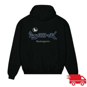 Bjork Shop Merch Björk Homogenic Logo Hoodie