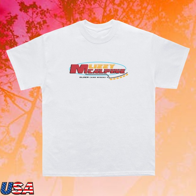 Lizzy Mcalpine Store Merch Older (And Wiser) Guitar White Tee Lizzy Mcalpine Store Merch Older (And Wiser) Guitar White Tee